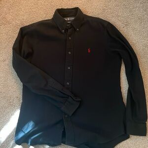 Ralph Lauren Black cotton button down
